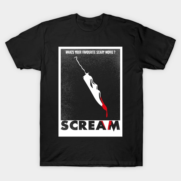 Scream Scary Movie T-Shirt by TEEWEB